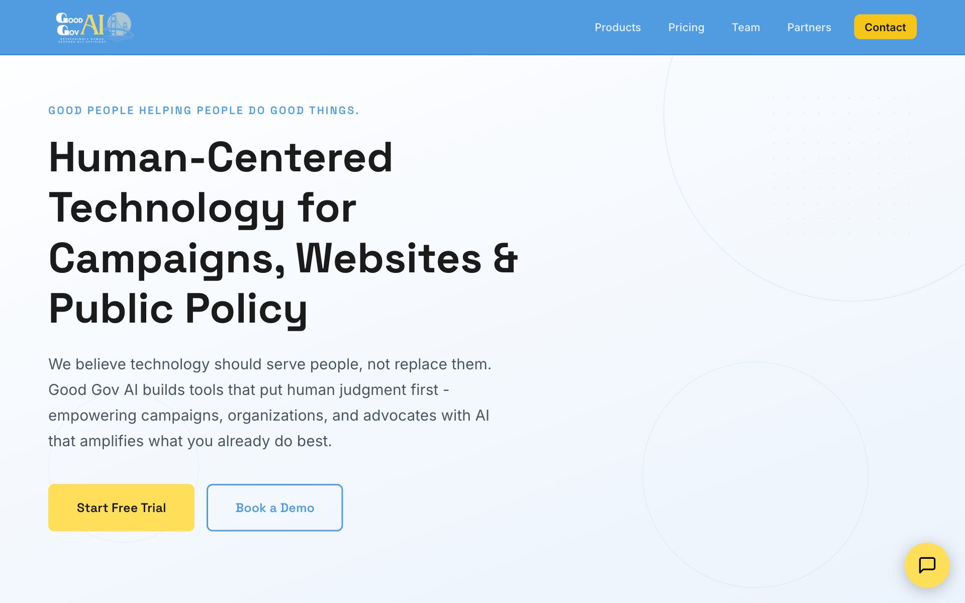Good Gov AI website